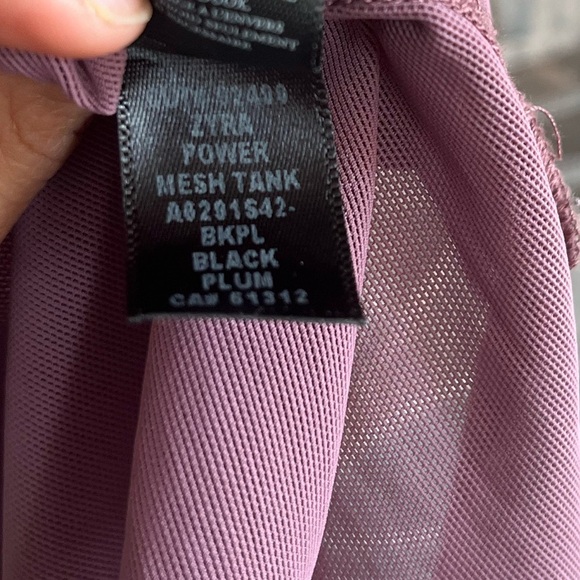 Koral Zyra Power Mesh Tank in Black Plum - Picture 13 of 13